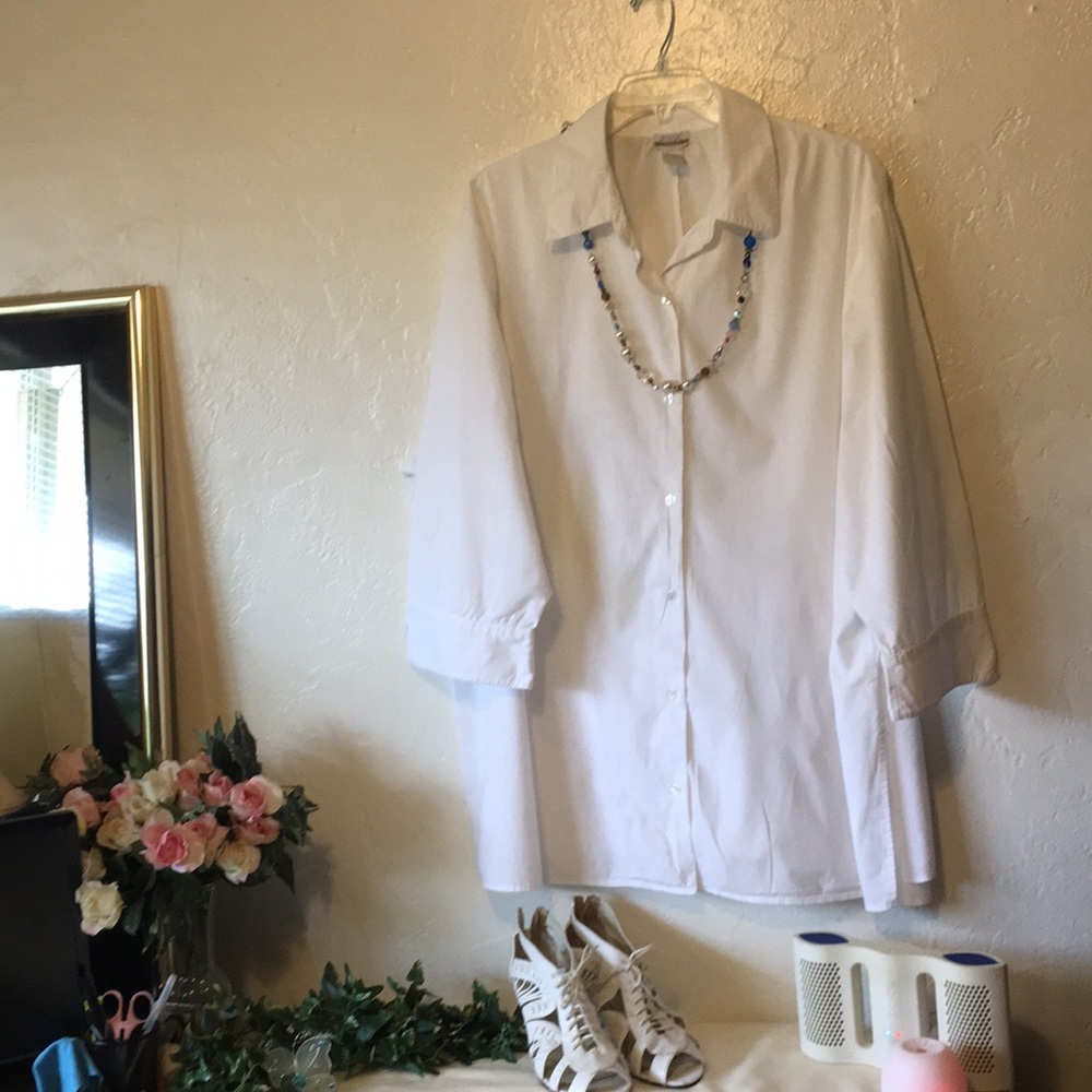Jesse Sports Long White Button Down Shirt - Picture 7 of 8